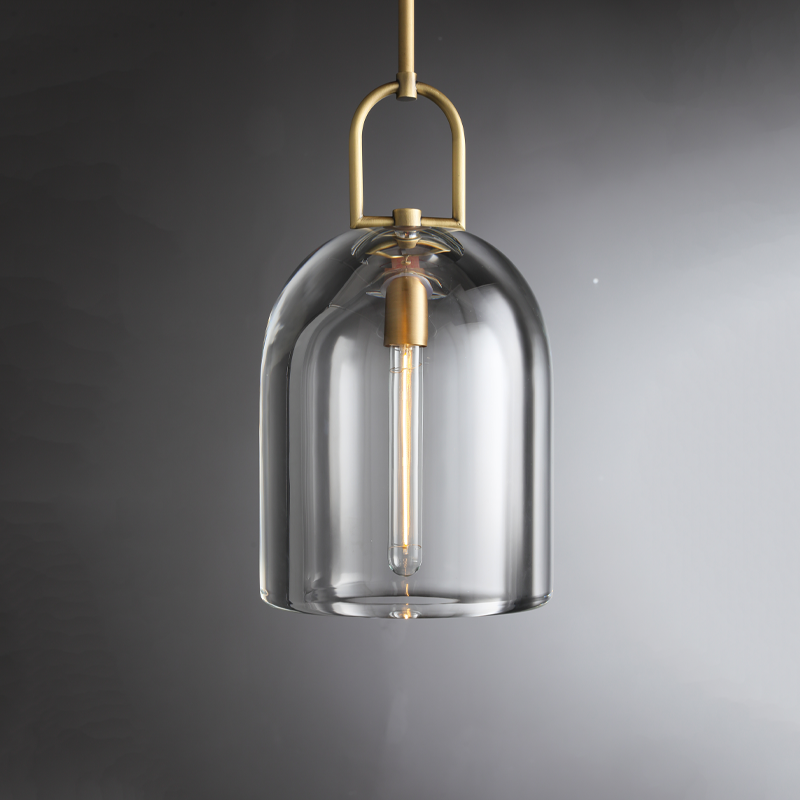 Boten Modern Clothe Glass Pendant Light 5", 8", 10" Pendant Light Kevin Studio Inc 10''D Vintage Brass 