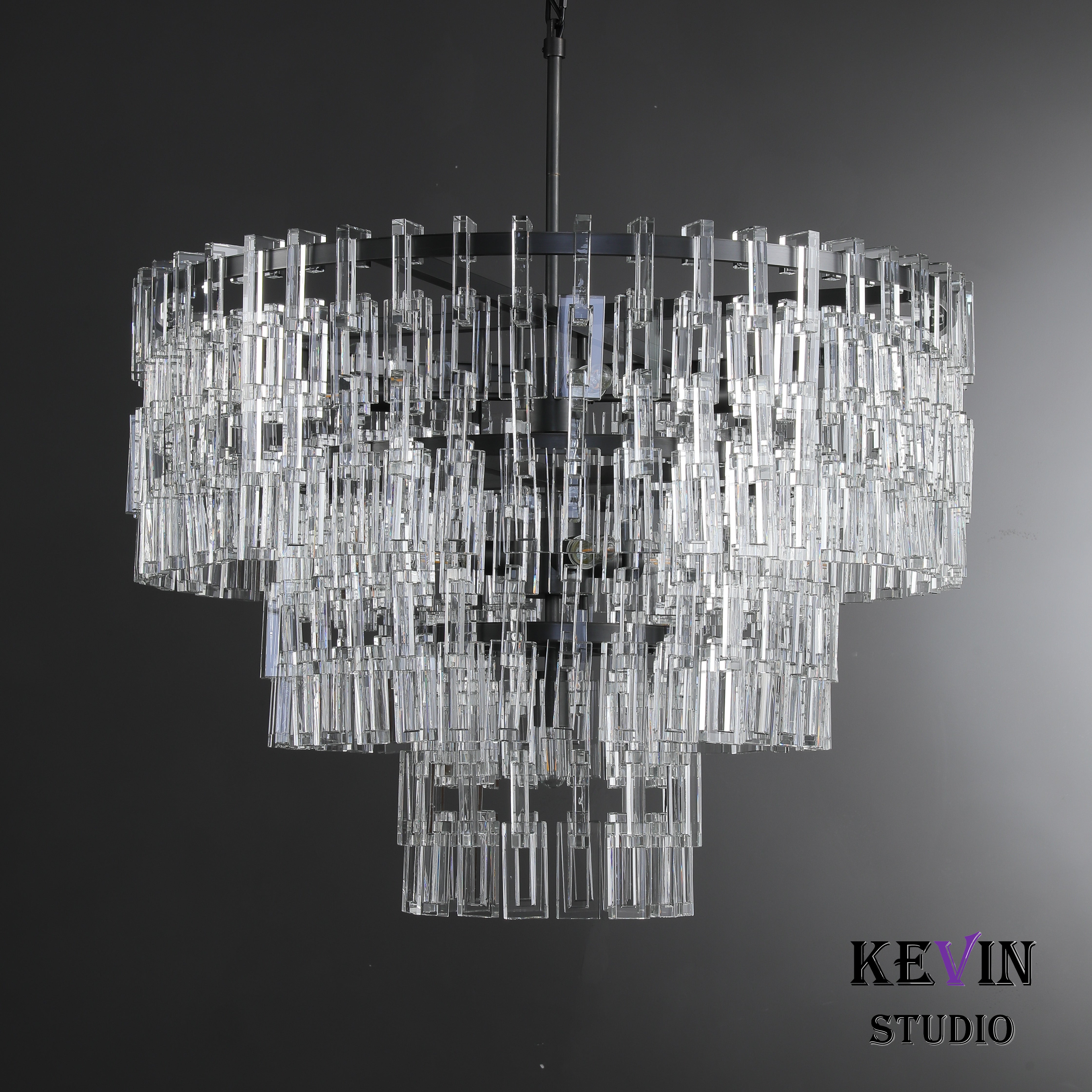 Momela Modern Tiered Round Crystal Chandelier 36'', 48", 60" chandelier Kevin Studio Inc   