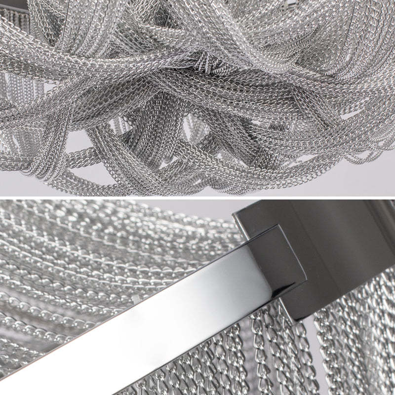Kevin Glenn Luxury Aluminum Chain Tassel Chandelier Chandeliers Kevinstudiolives   