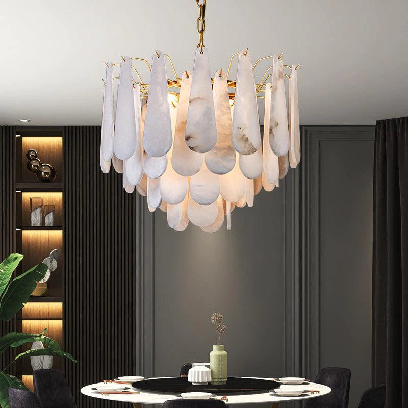 Deborah Alabaster Foyer Chandelier Lighting, Luxury Modern Lighting chandelier Kevin Studio Inc   
