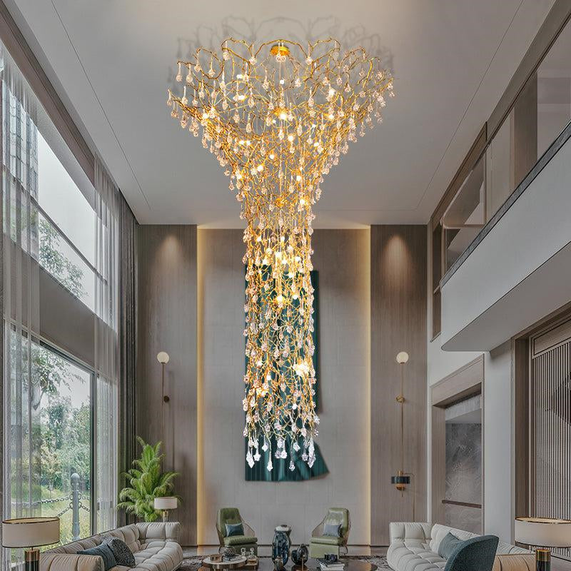 Randy Large Tree Branch Chandelier For High Ceiling Branch Chandelier Kevin Studio Inc 62.9" D X 118" H  