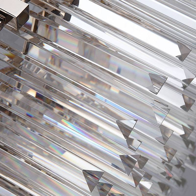 Keturah Modern Crystal Round Chandelier Polished Chrome Chandelier Kevin Studio Inc   