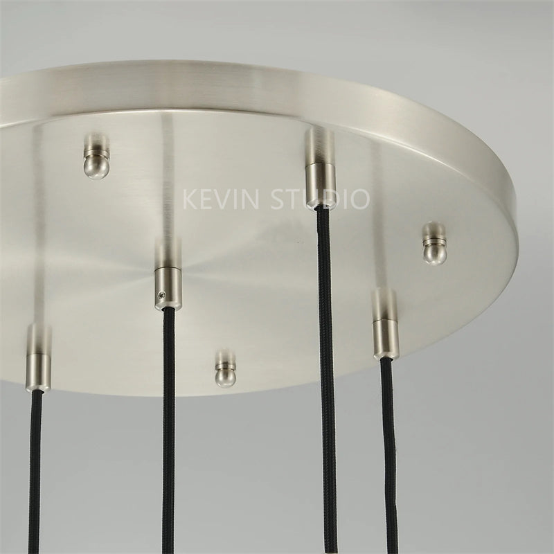 Camelia Raindrop 5 Lights Modern Round 14" D Chandelier chandelier Kevin Studio Inc   