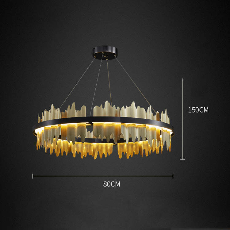 Victoria Modern Ring Round Chandelier For Living Room Chandelier Kevin Studio Inc 32" Style B 