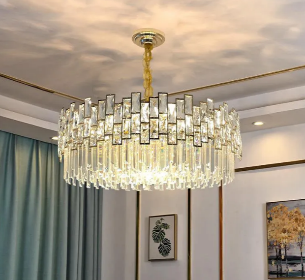 Emery Modern Round Crystal Chandelier For Living Room Chandeliers Kevin Studio Inc   