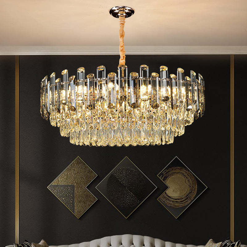 Serenity Modern Crystal Chandelier Light Luxury For Living Room, Bedroom Chandeliers Kevin Studio Inc 39.3"D  