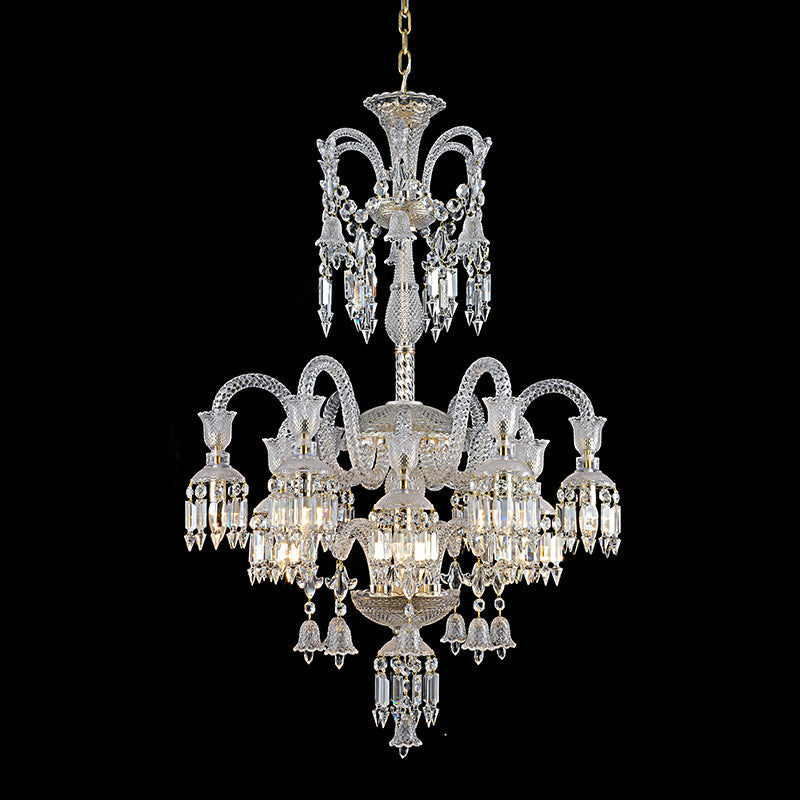 Irene 12 Lights Crystal Chandelier For Living Room, DIning Room, Staircase Chandeliers Kevin Studio Inc   