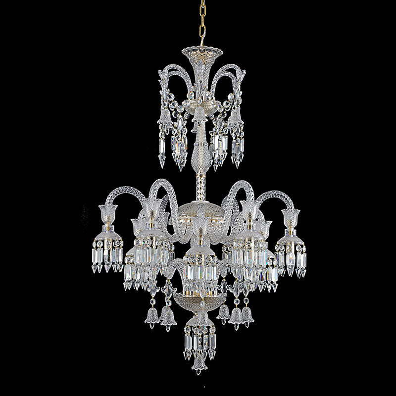 Irene 12 Lights Crystal Chandelier For Living Room, DIning Room, Staircase Chandeliers Kevin Studio Inc   